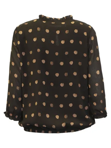 Bluse - Sort/Brun - Signature