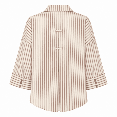 Skjorte - Augusta - Brun/Beige - Continue