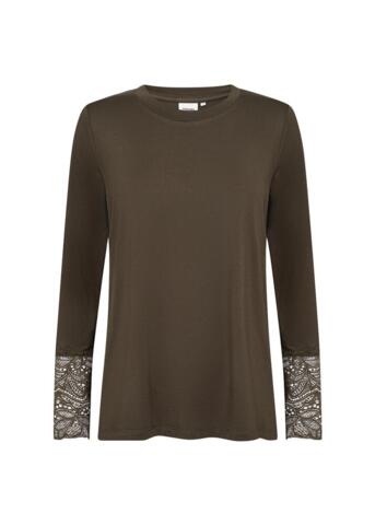Langærmet T-shirt - WA-STELLA 24 - Brun - Wasabi Concept