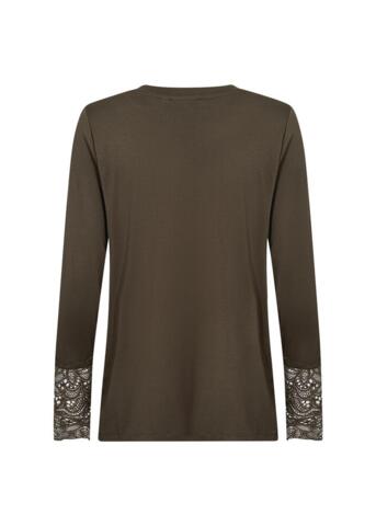 Langærmet T-shirt - WA-STELLA 24 - Brun - Wasabi Concept