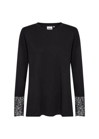 Langærmet T-shirt - WA-STELLA 24 - Sort - Wasabi Concept