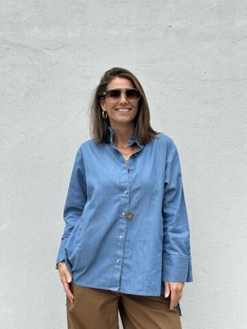 Skjorte - Siena - Denim/Blå - Gaspar