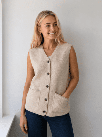 Vest - FQteddy - Sand - FREEQUENT