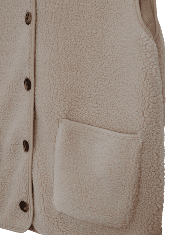 Vest - FQteddy - Sand - FREEQUENT