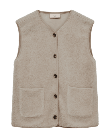 Vest - FQteddy - Sand - FREEQUENT