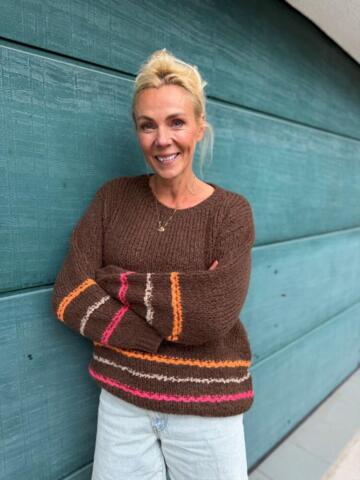Pullover - Strik - Bålhygge - Brun - Lene Beier X Lind