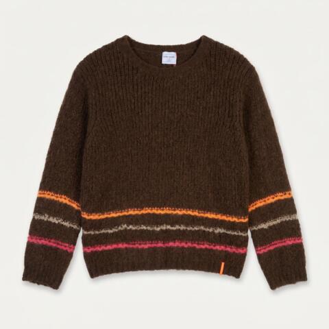 Pullover - Strik - Bålhygge - Brun - Lene Beier X Lind