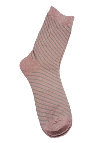 Strømper - 500640 - Rosa/Glimmer Strib - ZE-ZE