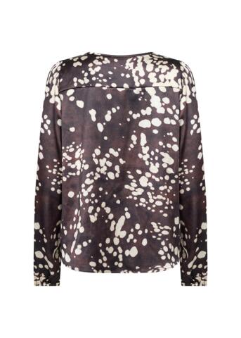 Bluse - WA-Jovina 2 - Brun mønsteret - Wasabi Concept