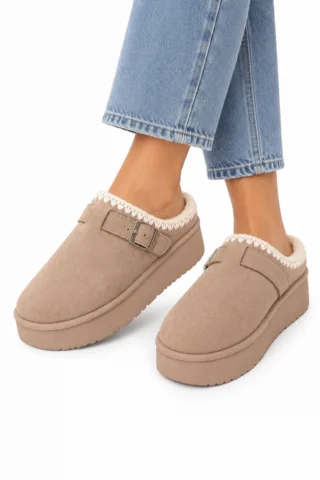 Plateau Slippers - VT2769 - Beige - Vanting