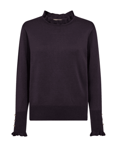 Pullover - Strik - FQkatie - Mørk Violet - FREEQUENT