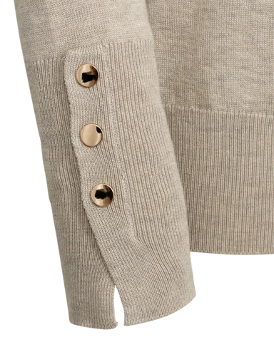 Pullover - Strik - FQkatie - Beige - FREEQUENT