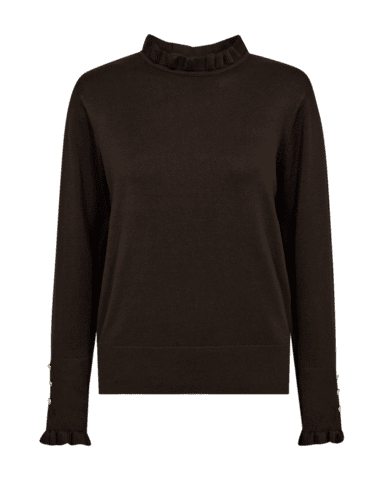 Pullover - Strik - FQkatie - Mørkebrun - FREEQUENT