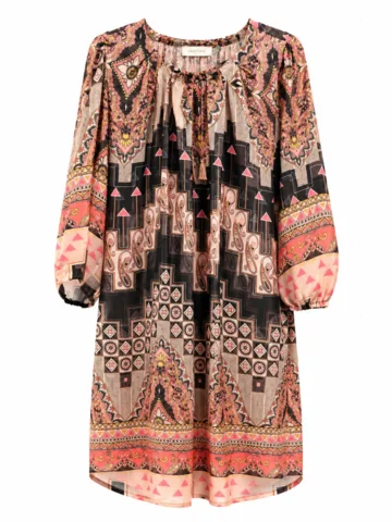 Tunika - 9912 - Sort/Pink - Vanting Plus