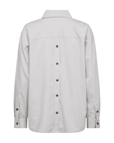 Skjorte  - FQflyna - Stribet off white/brun - FREEQUENT