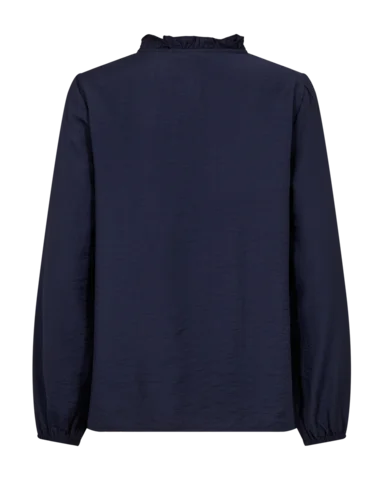 Bluse - FQMagda - Blå - FREEQUENT