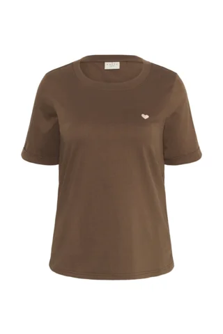 T-shirt - KCart - Brun - Kaffe Curve