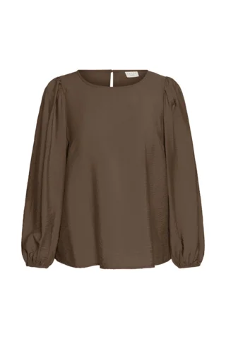 Bluse - KCgila - Brun - KAFFE curve