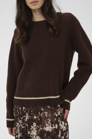 Pullover - Strik - CUnova - Brun - CULTURE