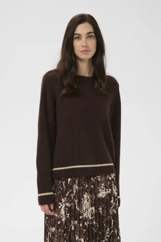 Pullover - Strik - CUnova - Brun - CULTURE