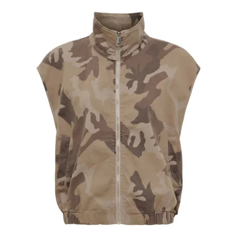 Vest - Silver - Beige/Camo - MARTA du chateau