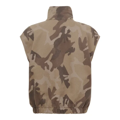 Vest - Silver - Beige/Camo - MARTA du chateau