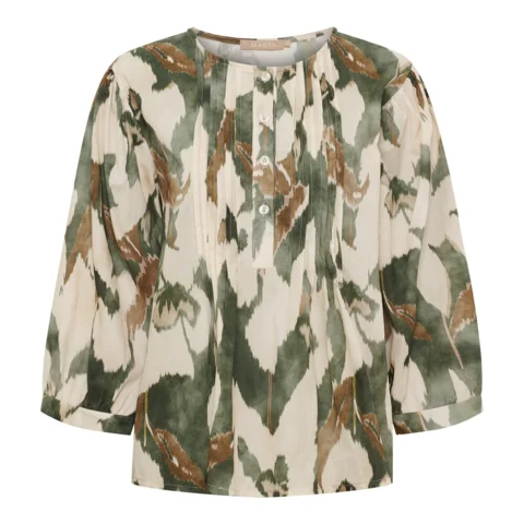 Bluse - Cosmos - Oliven - MARTA du chateau