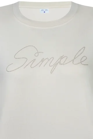 T-Shirt - Heidia - Sand -ZE-ZE