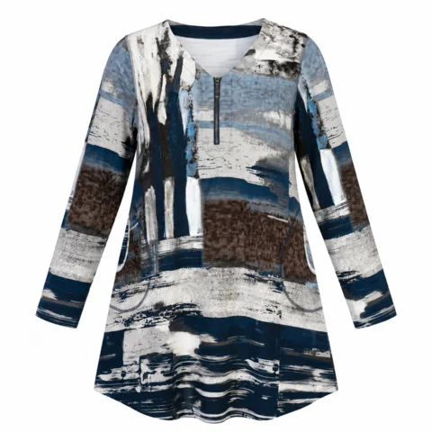Tunika - Fine - Navy - PONT NEUF