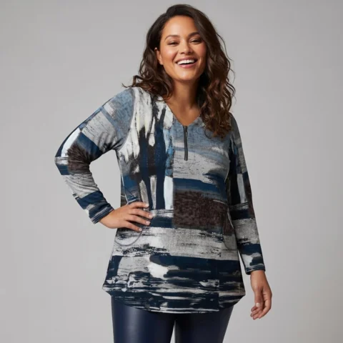Tunika - Fine - Navy - PONT NEUF