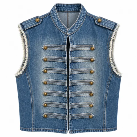 Vest - Holiday - Denim - MARTA du chateau