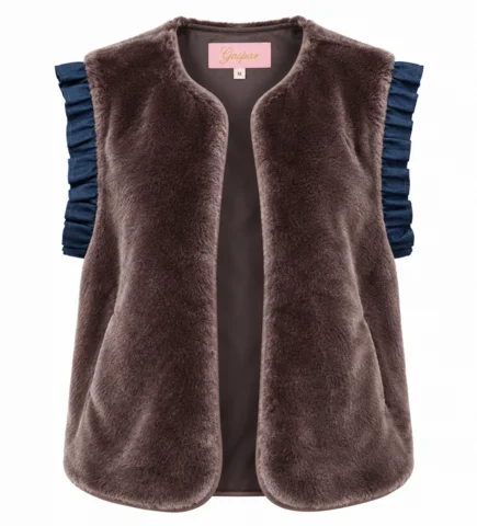 Vest - Duffy Frill - Brun - Gaspar
