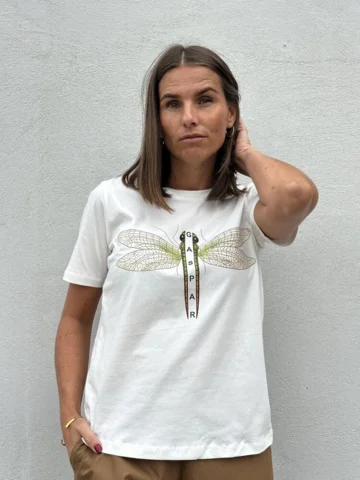 T-Shirt - Tokyo - Hvid/Grøn - Gaspar