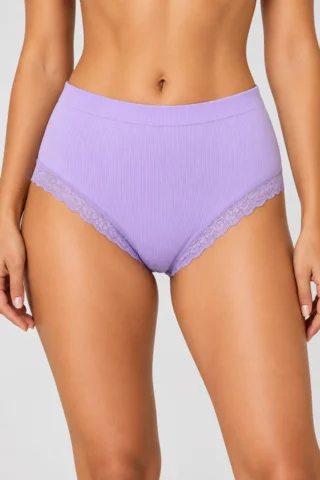 Trusser - Feline Rib Midi - Lavanda - Tim & Simonsen