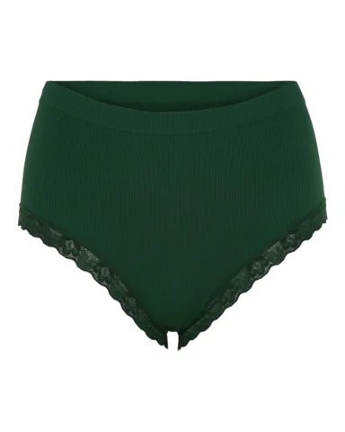 Trusser - Feline Rib Midi - Verde Scuro - Tim & Simonsen