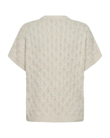 Vest - Strik - FQcathy - Sand - FREEQUENT