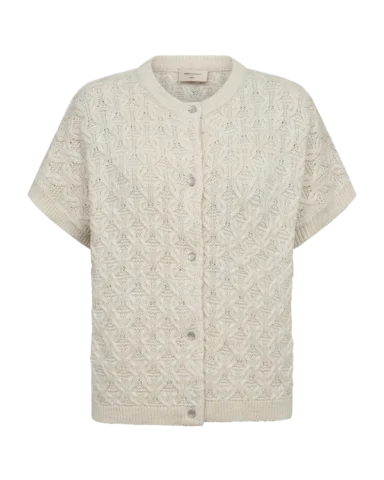 Vest - Strik - FQcathy - Sand - FREEQUENT