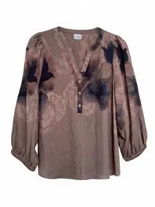 Bluse - Ariella - Brun/Sort - IN FRONT