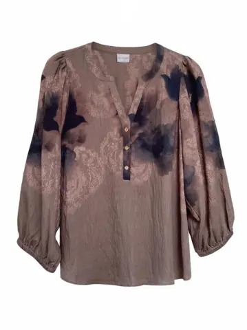 Bluse - Ariella - Brun/Sort - IN FRONT