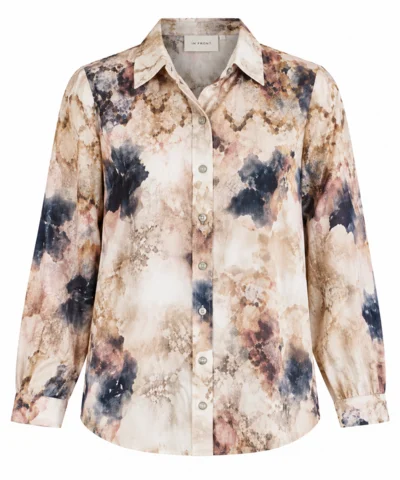 Skjorte - Cordelia - Cream/Brun - IN FRONT