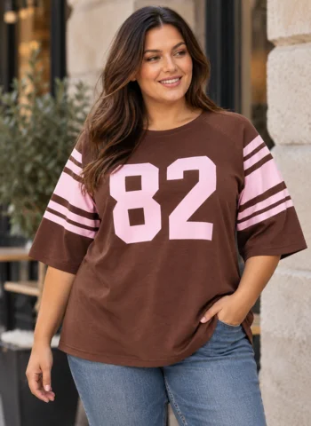 Bluse - Elina - Brun/Rosa - Cassiopeia