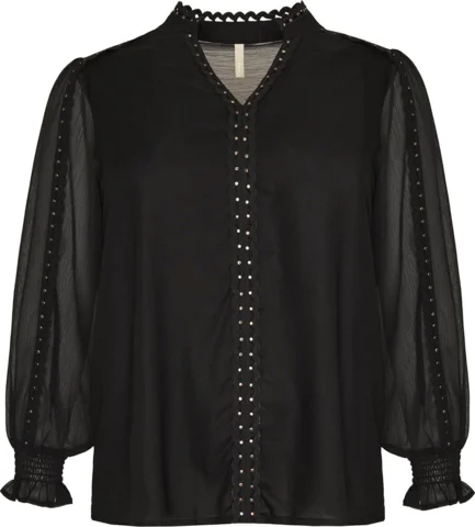 Bluse - Leanna - Sort - Cassiopeia