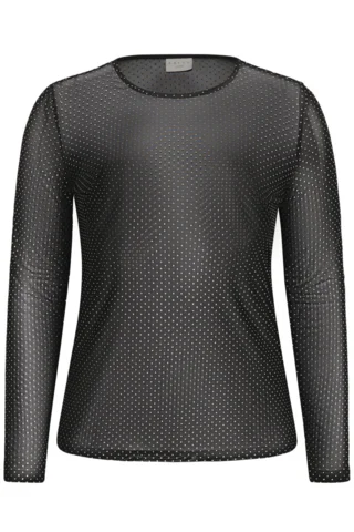 Bluse - KCmira - Sort - KAFFE Curve