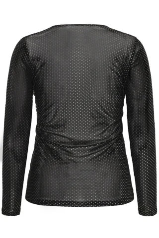 Bluse - KCmira - Sort - KAFFE Curve