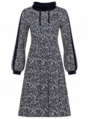 Kjole - Black leaves duAlmina - Sort - du Milde