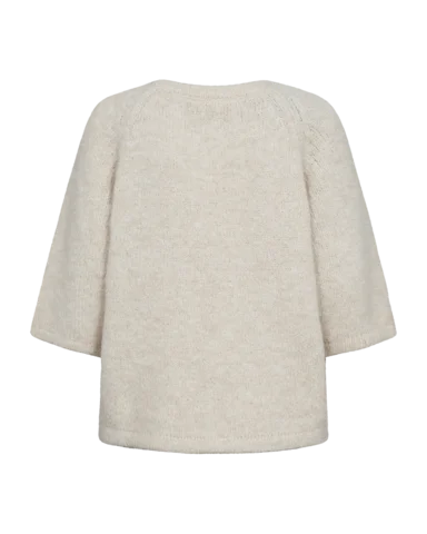 Pullover - Strik - FQgrskrela - Beige - FREEQUENT