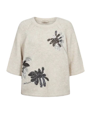 Pullover - Strik - FQgrskrela - Beige - FREEQUENT