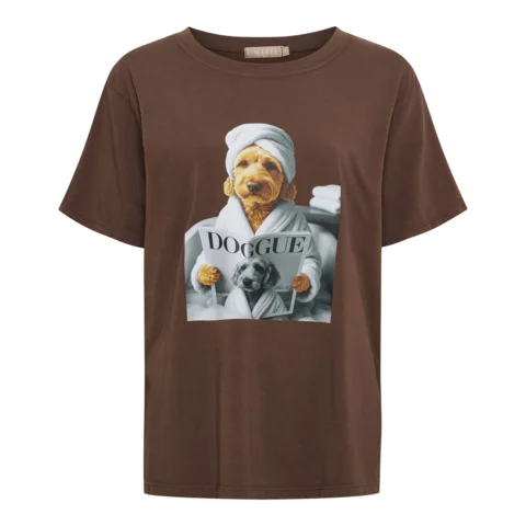 T-shirt - Inge - Brun/Hund - Marta du Château
