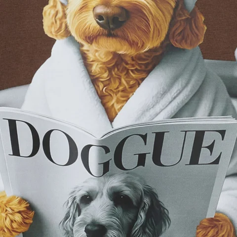 T-shirt - Inge - Brun/Hund - Marta du Château
