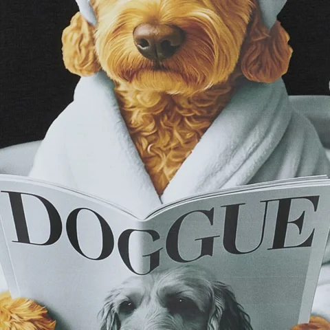 T-shirt - Inge - Sort/Hund - Marta du Château
